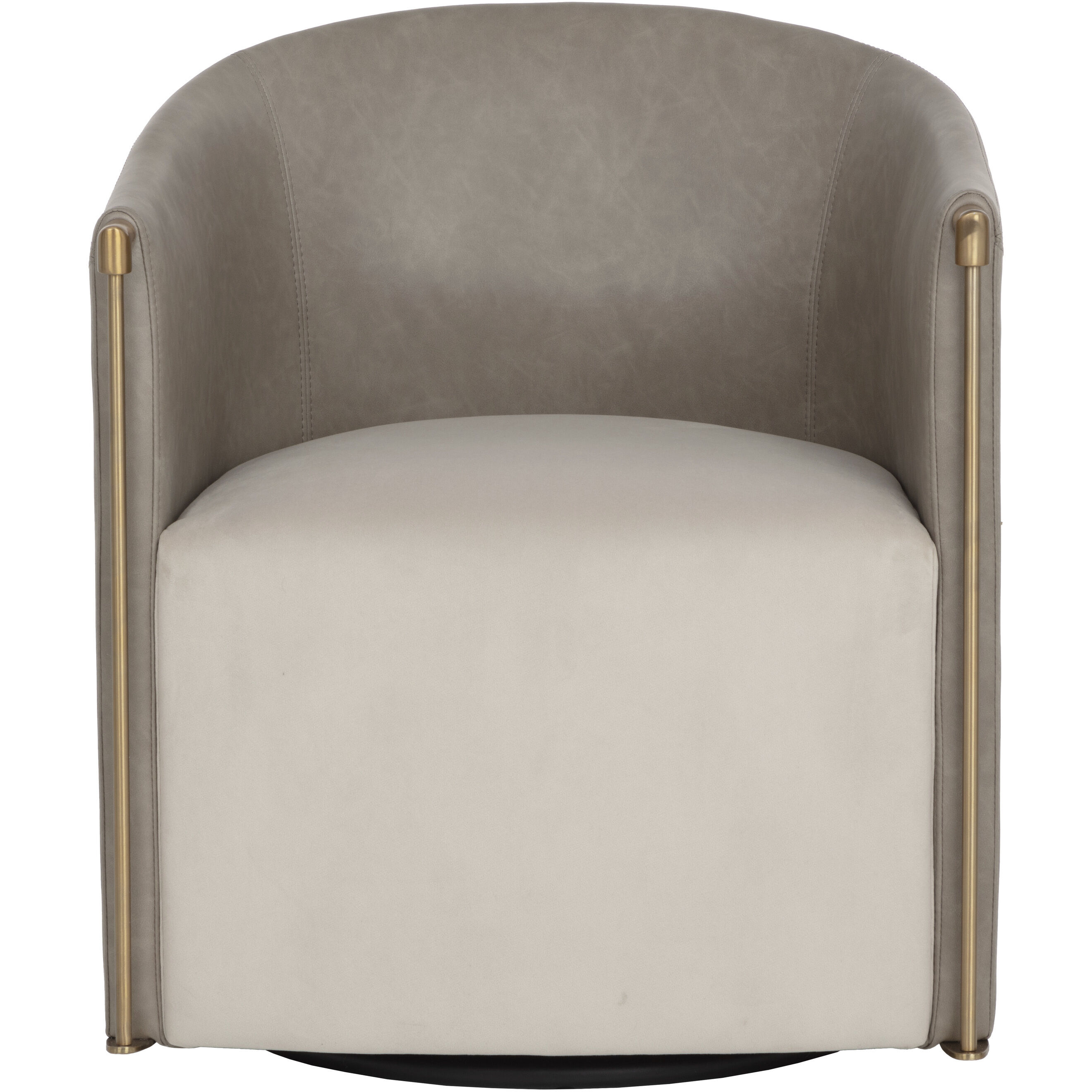 Leontine Meg Taupe / Ivanhoe Mineral Swivel Lounge Chair
